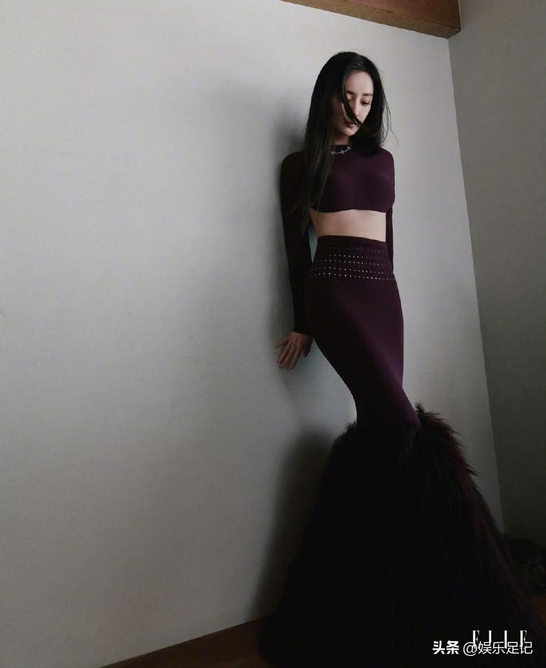 杨幂ELLE六月刊，封面花絮图，幂幂演绎成衣👗 ​​​