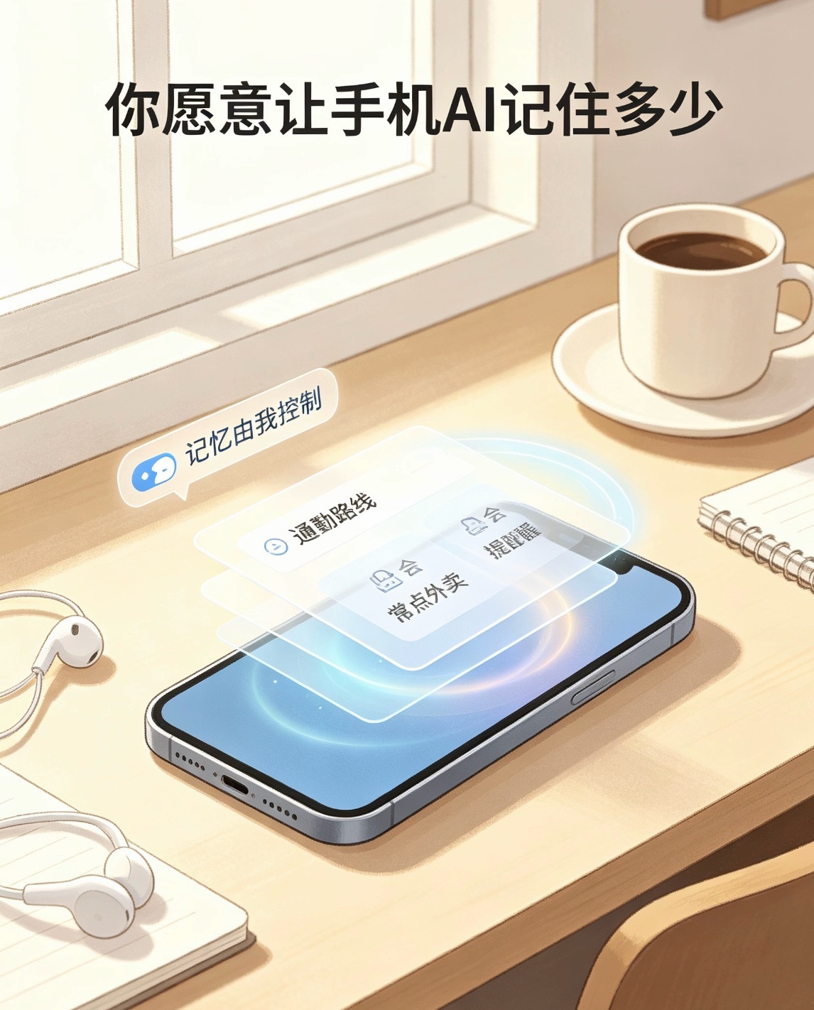 你愿意让手机AI记住多少以我看，手机AI的记忆需要有一个边界我最希望它记住我的“
