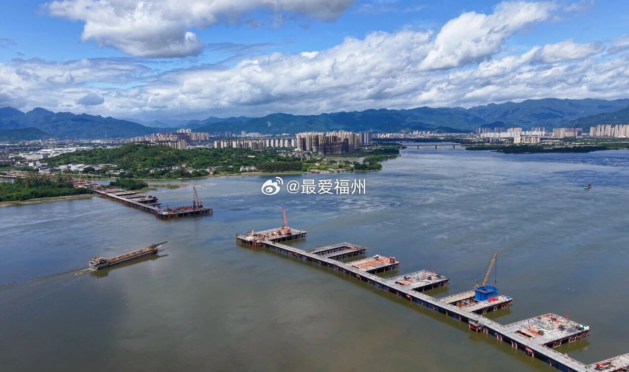 双福高速文山洲特大桥 进入建设“快车道” 
