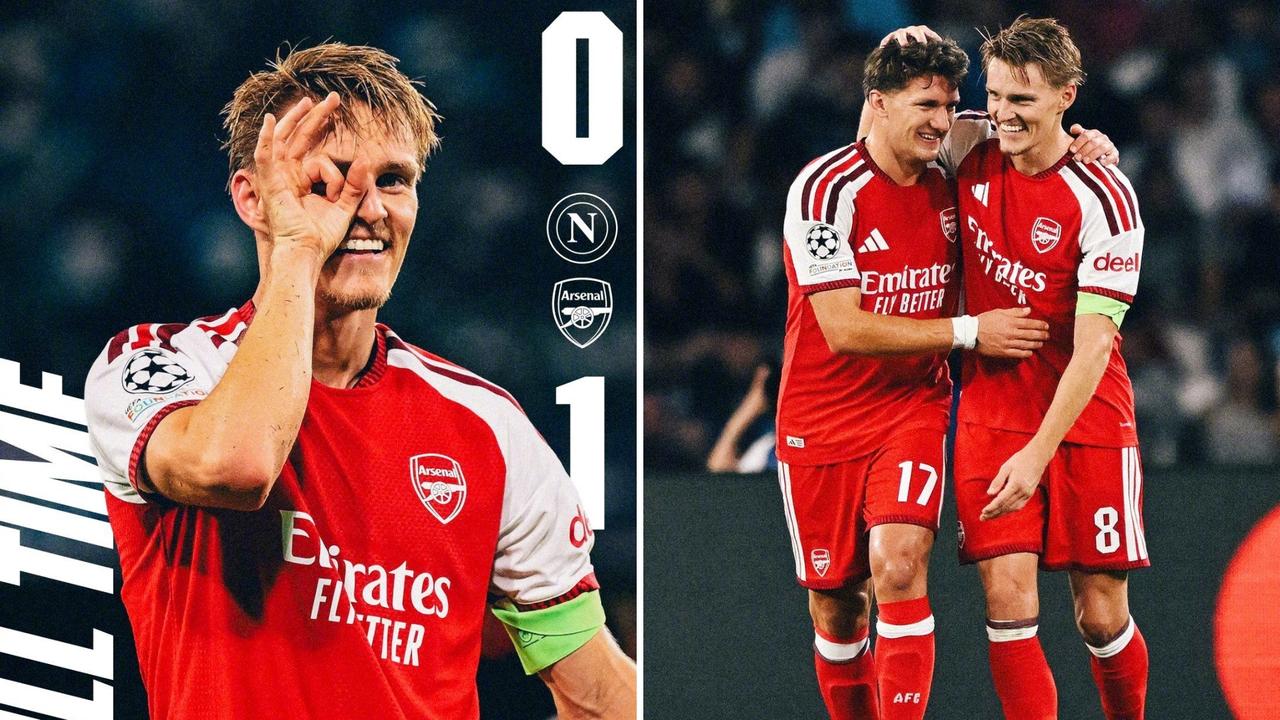 欧冠：阿森纳客场1-0那不勒斯，取得欧冠开门红。
枪手错失多次良机，措利斯助攻，