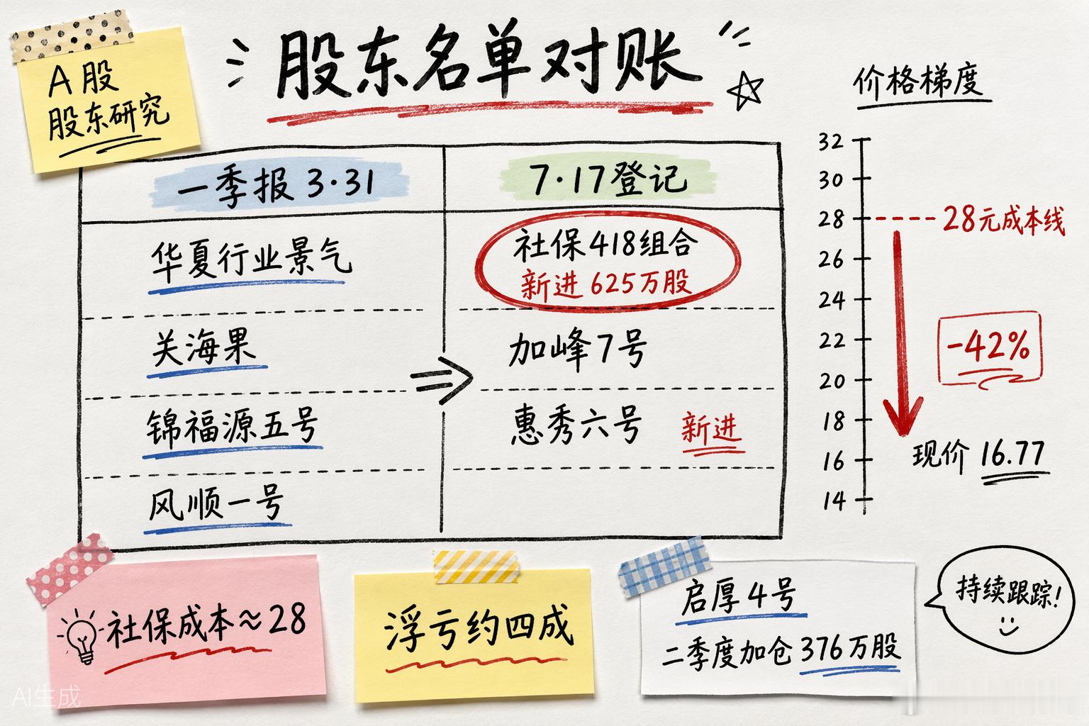 晶华新材两份股东名单对比：社保418组合新进，三个公开数据观察今天晶华新材第五个