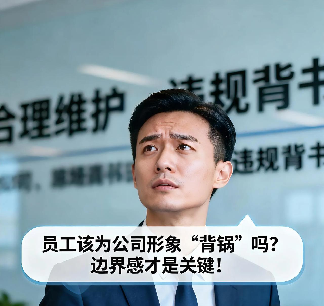 员工该为公司形象“背锅”吗？边界感才是关键！
 
鲁迅说“有一分热，发一分光”，