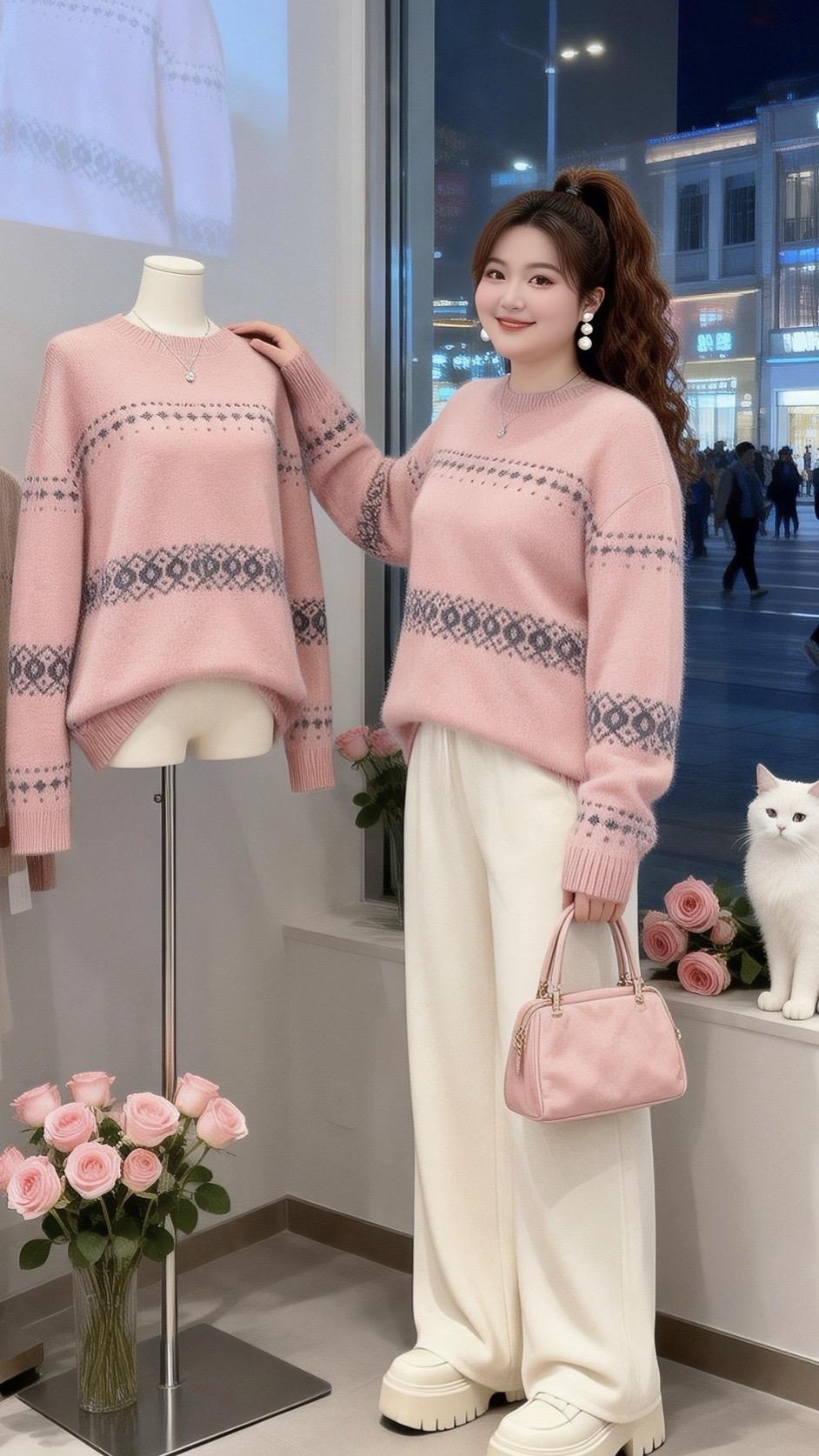 大码女装 新中式穿搭 年底微胖女生体面穿搭 冬日穿搭一周不重样 新年战...