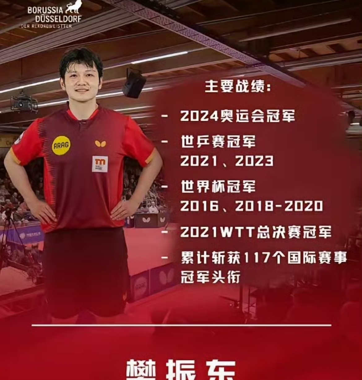 断层式荣誉！樊振东累计斩获117个国际冠军，俱乐部荣誉展板含金量直接拉满樊振东累