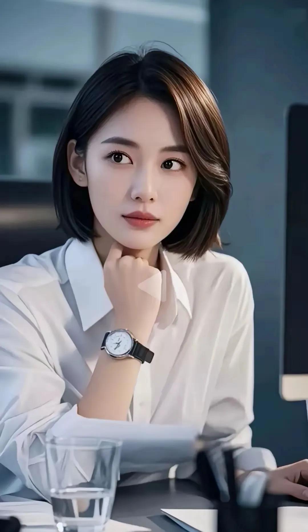 眉清目秀的女高管