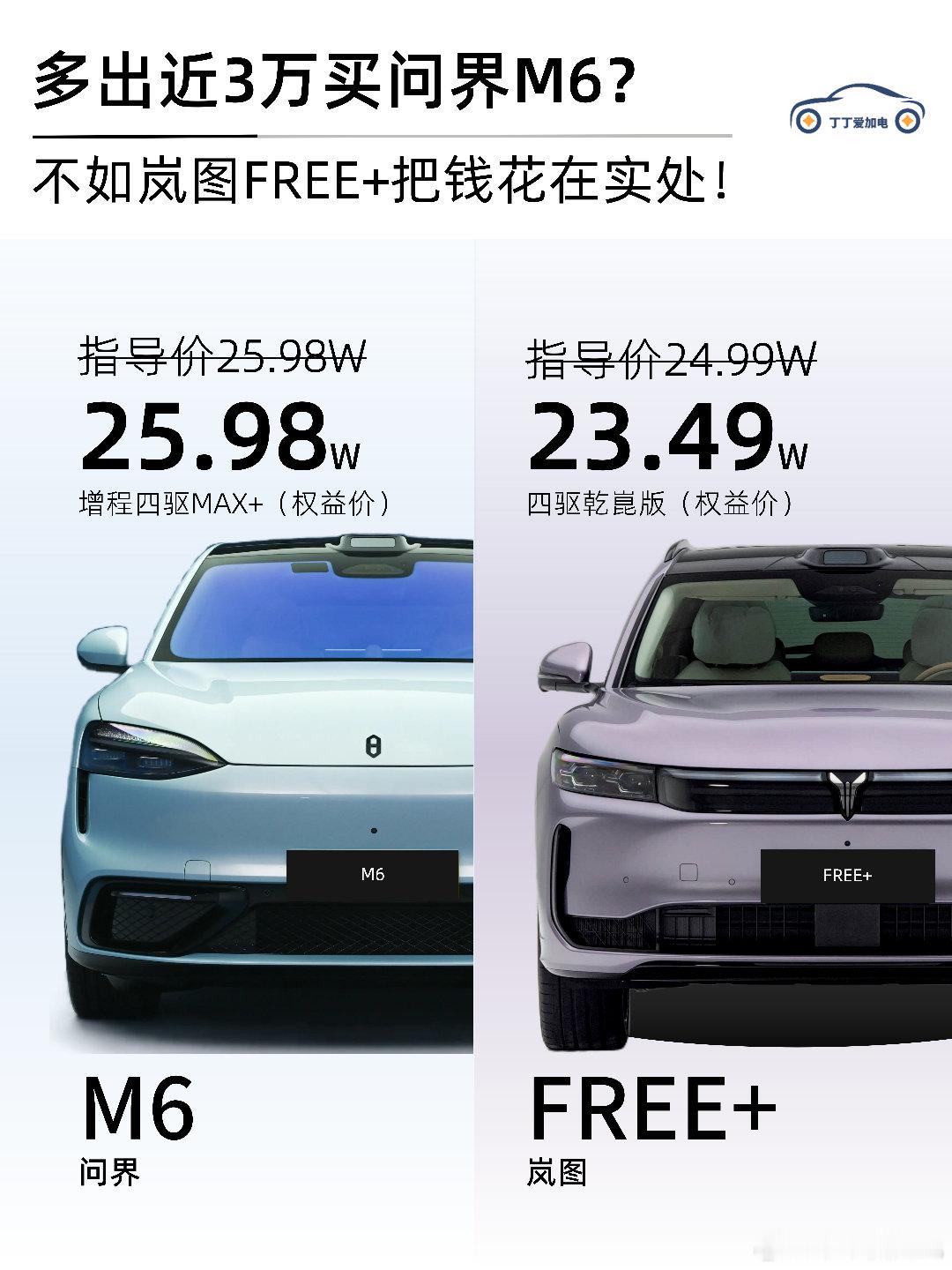 问界m6问界m6动态评测首发 多出近3万买问界M6？不如岚图FREE+把钱花在实