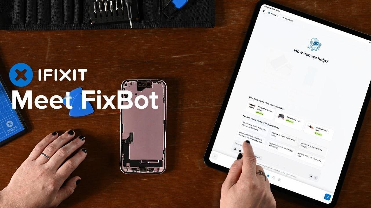 【iFixit 推出 iOS 维修 app，内置 AI 驱动的 FixBot 机