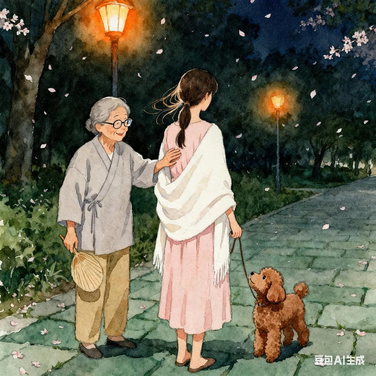 晚上散步，遇到一件十分尴尬的事。

我走着走着，背上奇痒无比，在靠近左边后背靠上