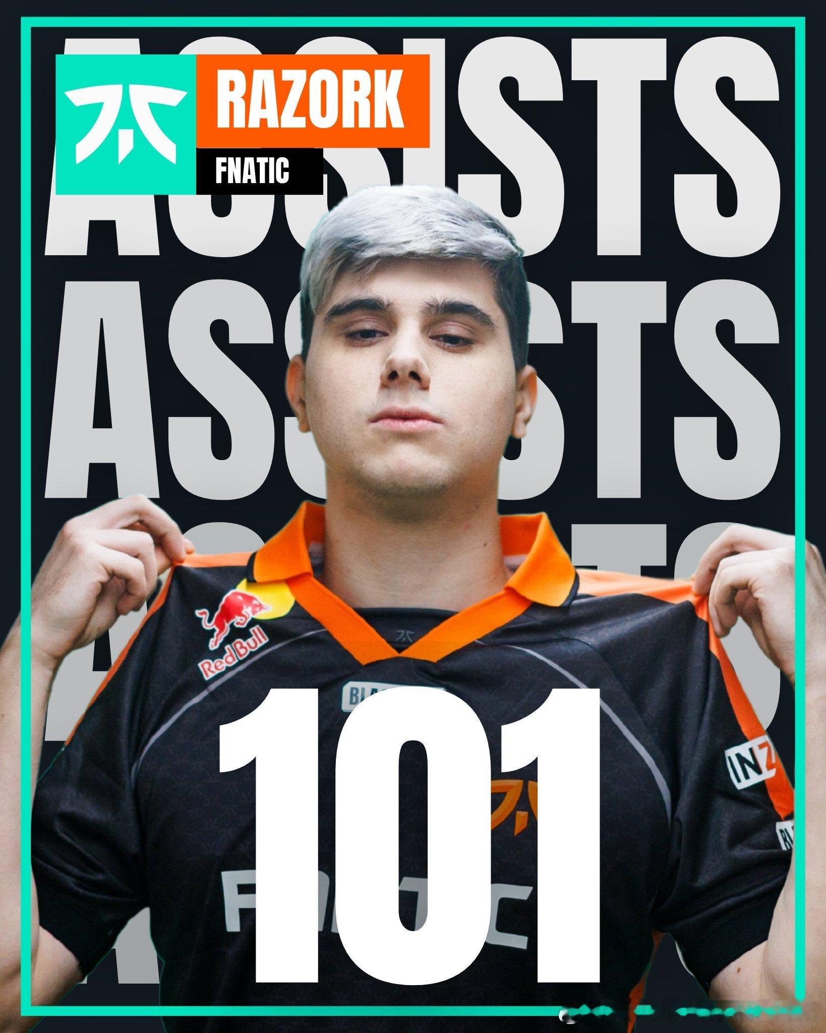 101 Assists for Razork Razork是新赛制以来第一个在常