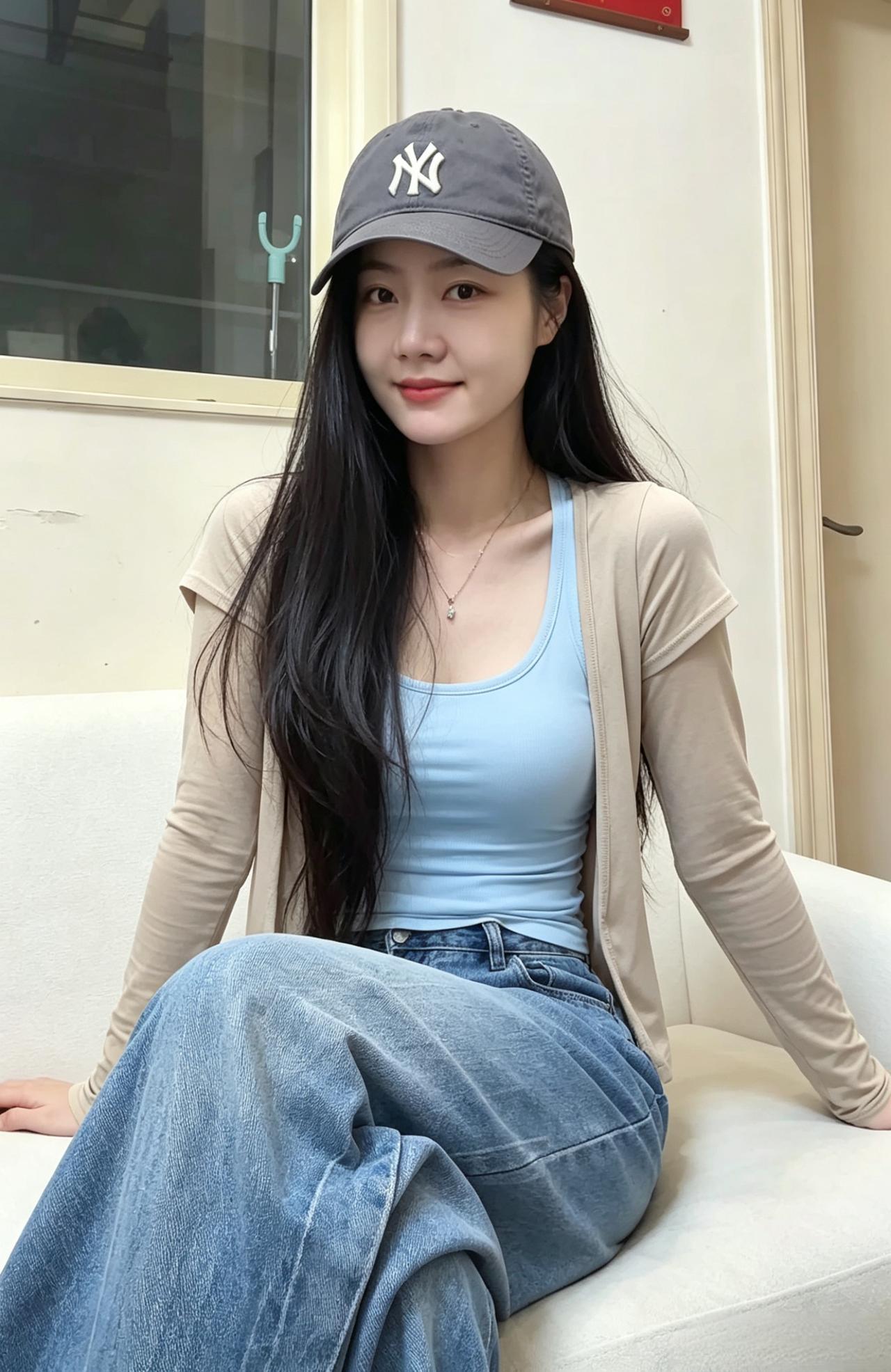 浅黛含清婉，芳姿净绝尘。
满堂风月色，不及一佳人。