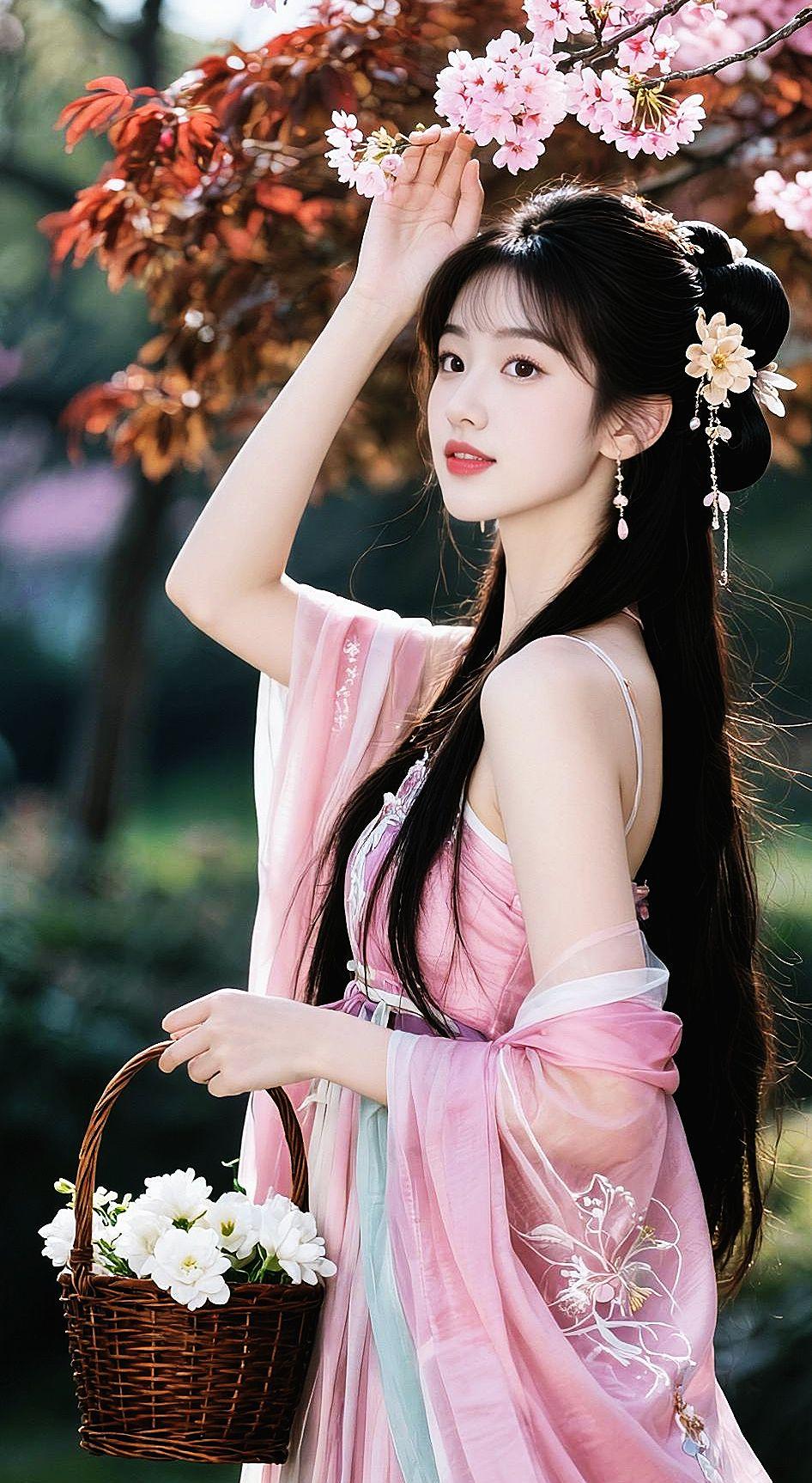 AI古风美人写真组  抖音ai创作 国风古韵 古风美人 汉服小姐姐