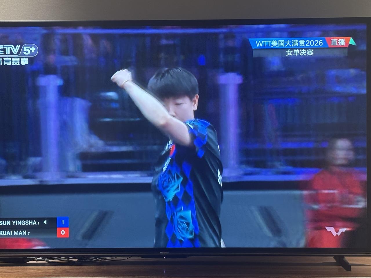 争夺冠军，孙颖莎拿下了第一局！

      在刚刚进行的WTT美国大满贯争夺冠