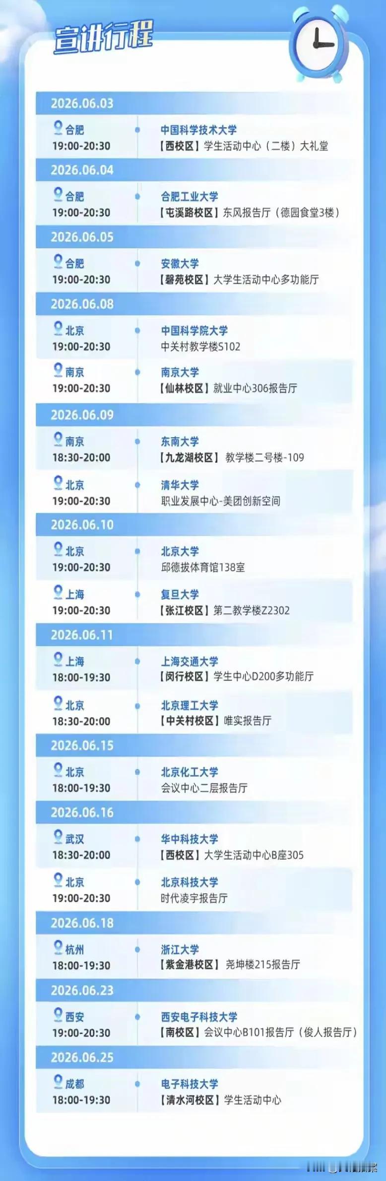 今年最火的公司长鑫存储，2026年校招院校宣讲会名单，竟然没有广东和湖南的985