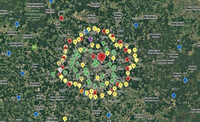 卫星图像显示，俄罗斯已在莫斯科周边50公里范围内、沿A-107公路等环线，密集部
