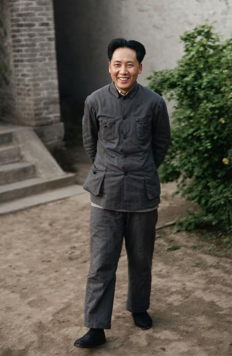 伟人的这张照片你没见过吧，三十年代时的一张照片，笑的多温暖，如沐春风。