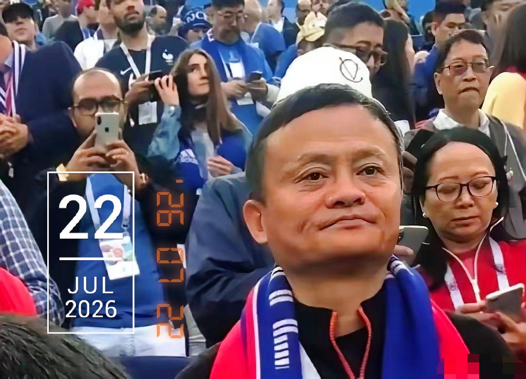 马云真有钱啊，马云远赴美国观看2026世界杯决赛，他没有坐在普通大众观众席，而是