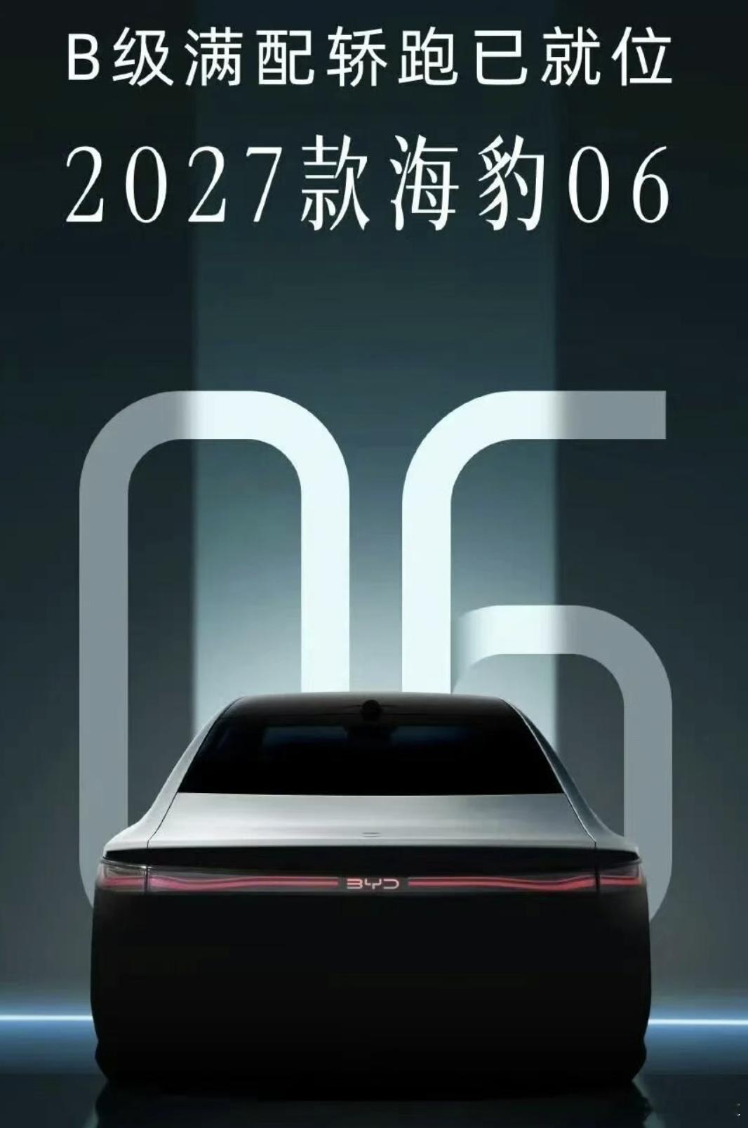 这个2027款海豹06 尾灯，你打几分？ 