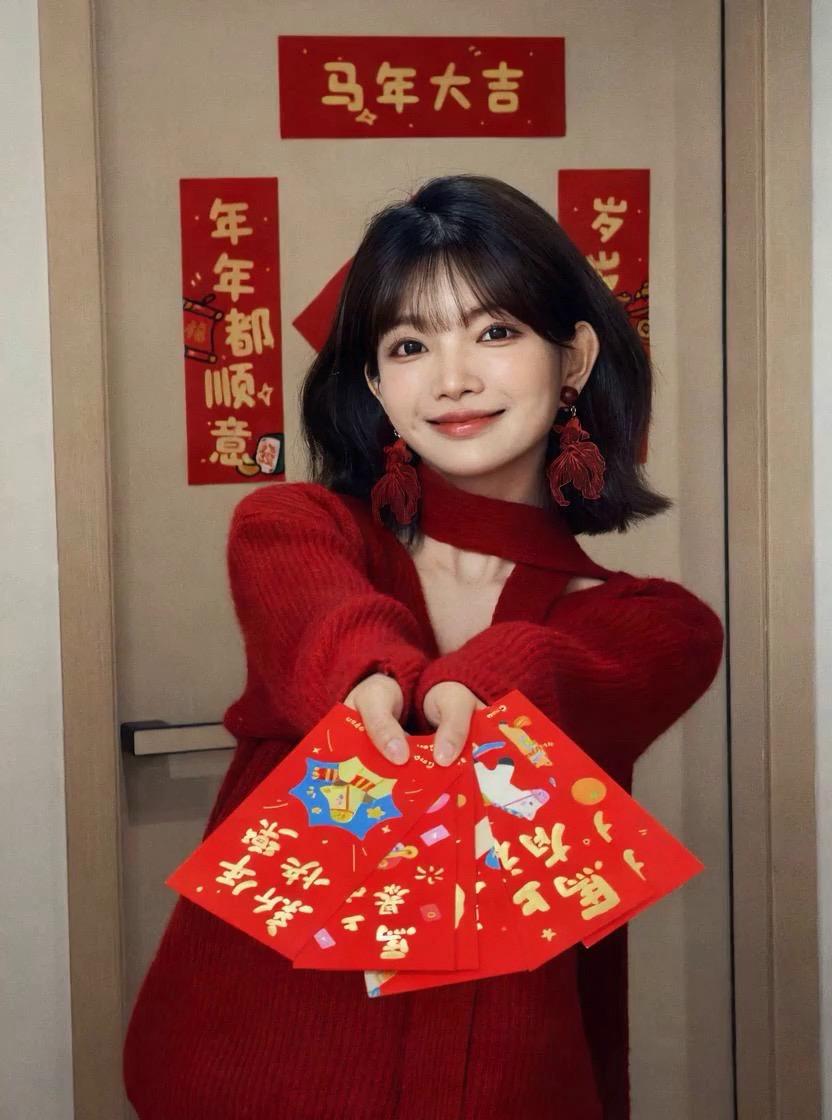 快看我的3D新年照🧧好炫酷！！