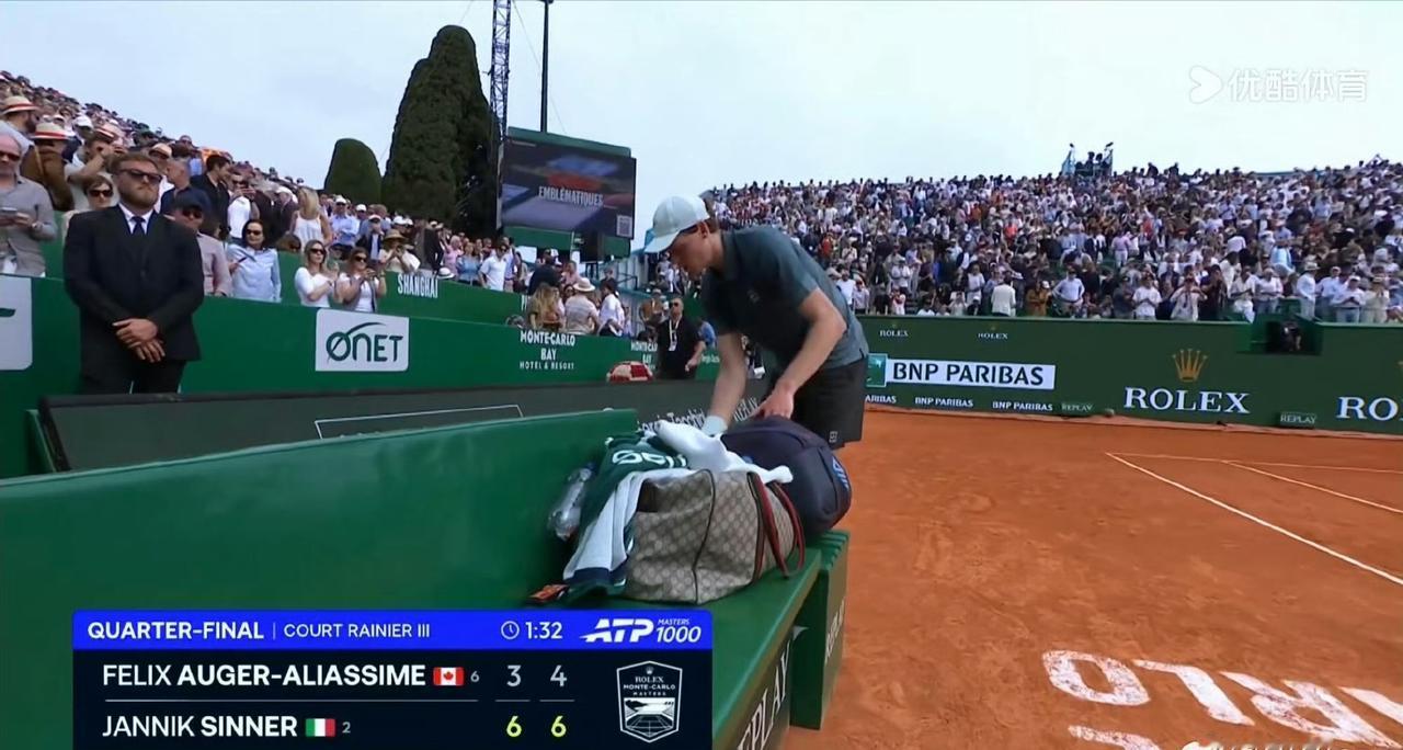 蒙特卡洛大师赛1/4决赛，世界第一、世界第二又以同样的剧情晋级四强！世界第一排名