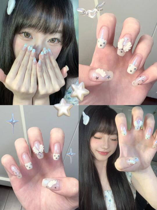 ₊⁺ ꒰১日系古早味美甲໒꒱ ⁺₊ 小翅膀可爱鼠惹