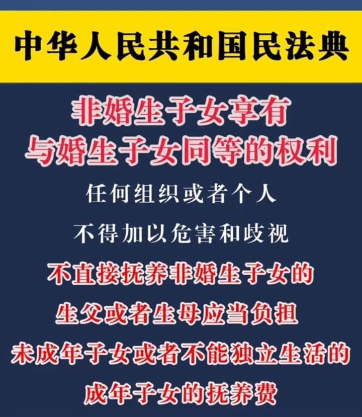非婚子女本身没有错，不能把过错强加给他们，非婚子女也有合法的出生权、生存权，继承