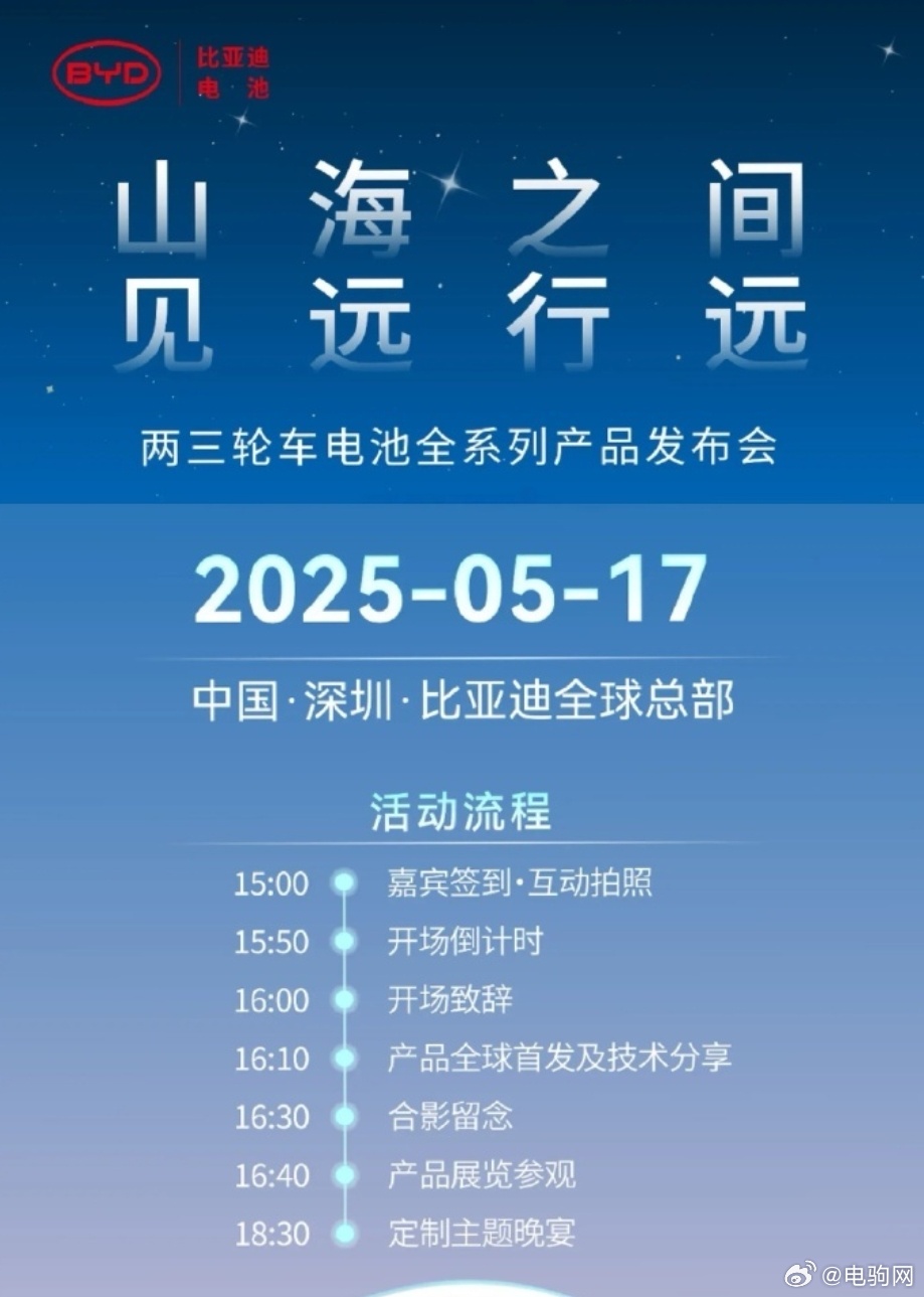 比亚迪盯上电动两轮、三轮车了，将发布两轮三轮电动车电池全系列产品，并提出“铅酸退