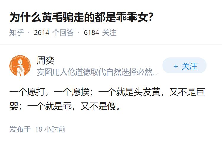 为什么黄毛骗走的都是乖乖女？