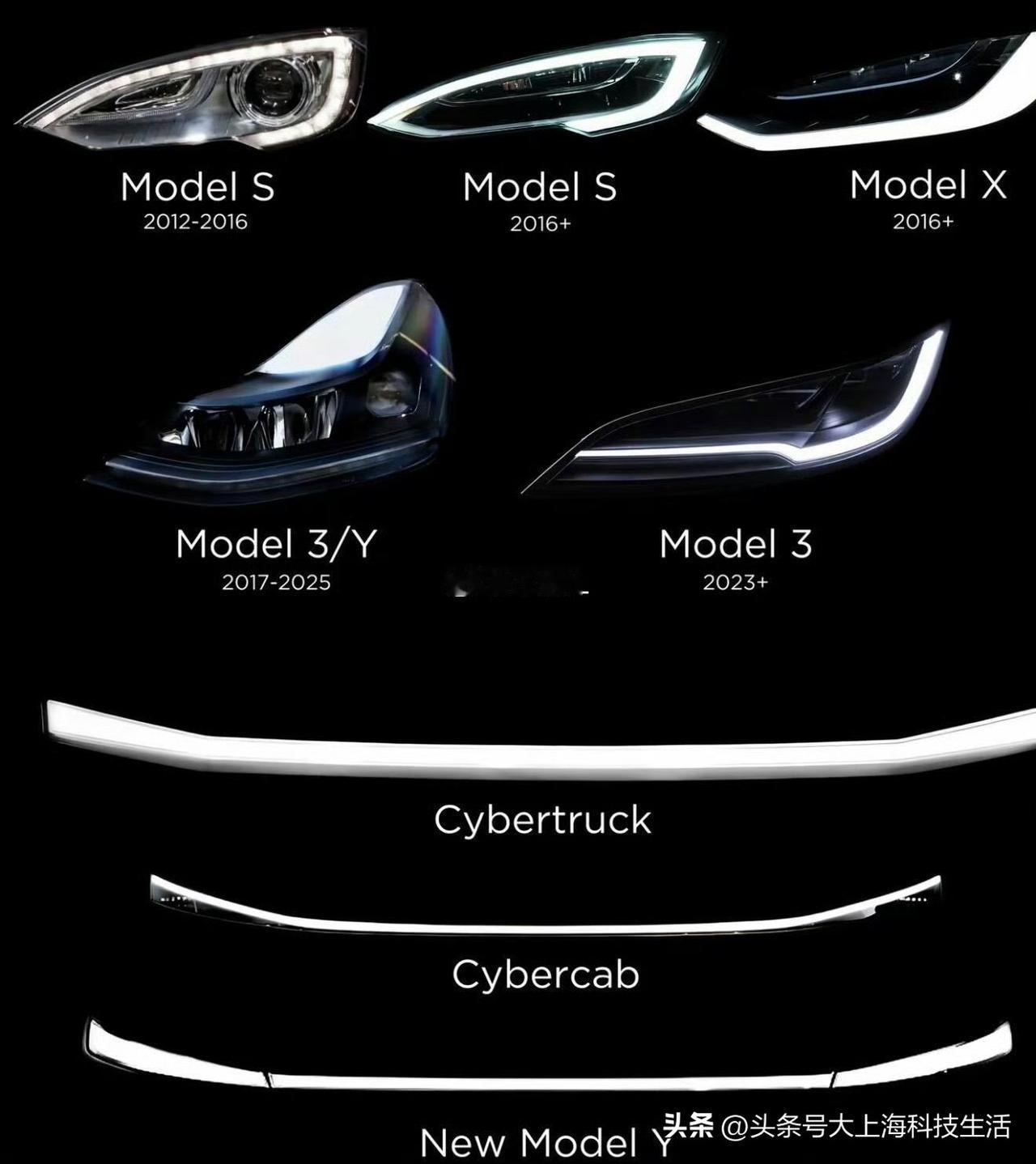 灯光美学PK！特斯拉Model 3与Y的设计差异全，说到灯光效果两者其实差不多啦