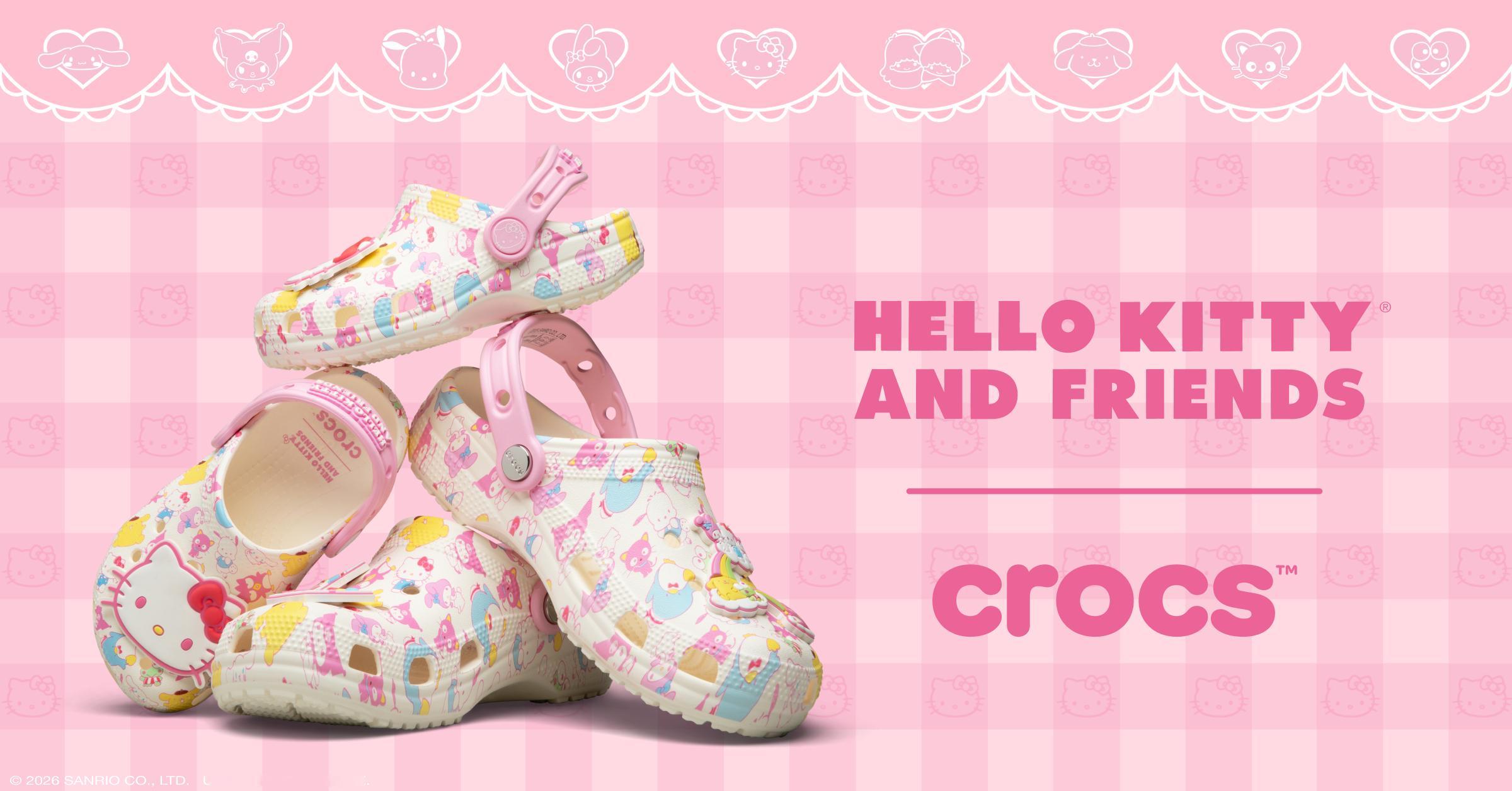 Crocs x Hello Kitty and Friends 卡骆驰推出与He