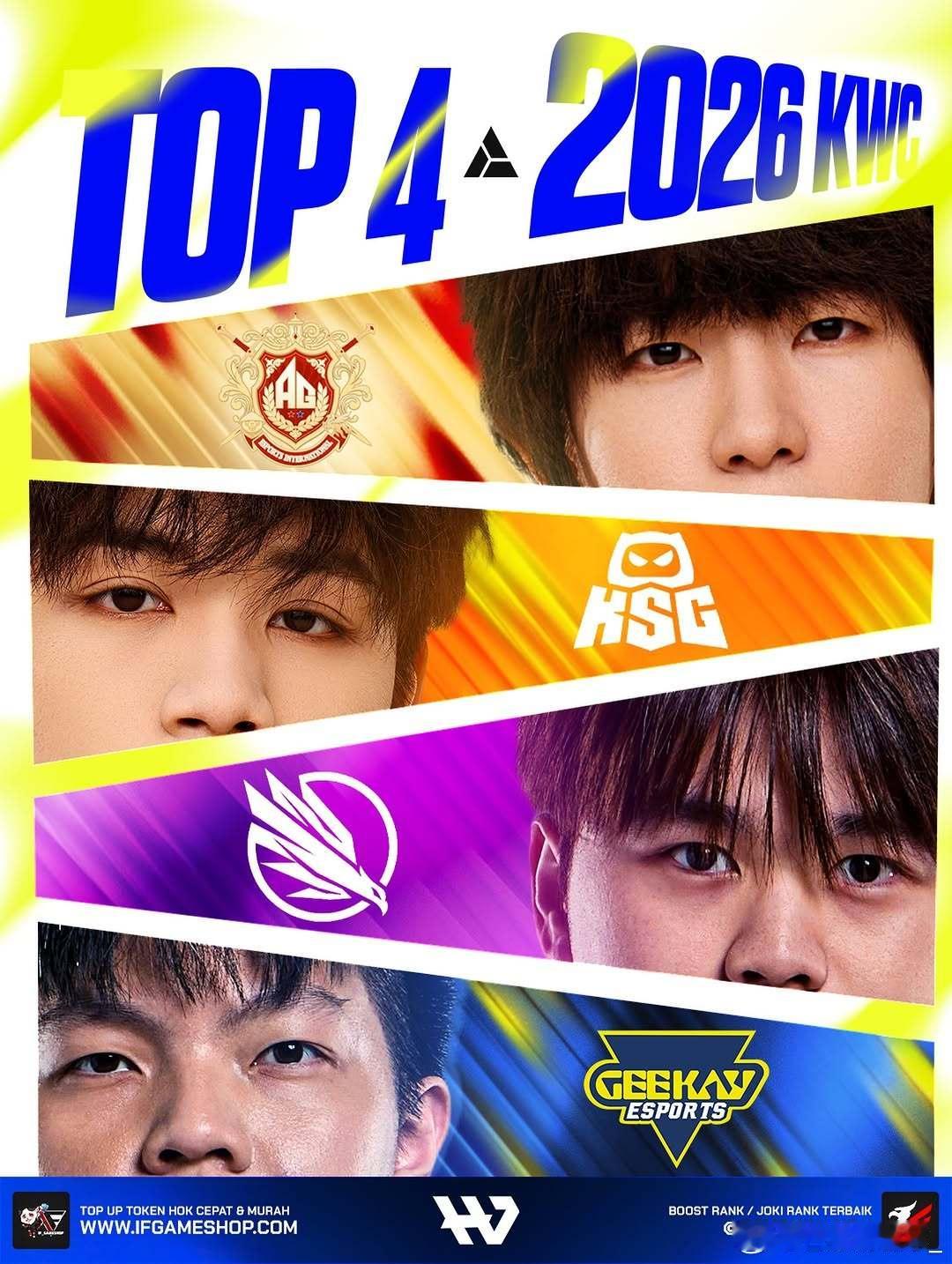 EWC四强海报已出炉 p1 ©️hok_global_esportsp2 ©️h