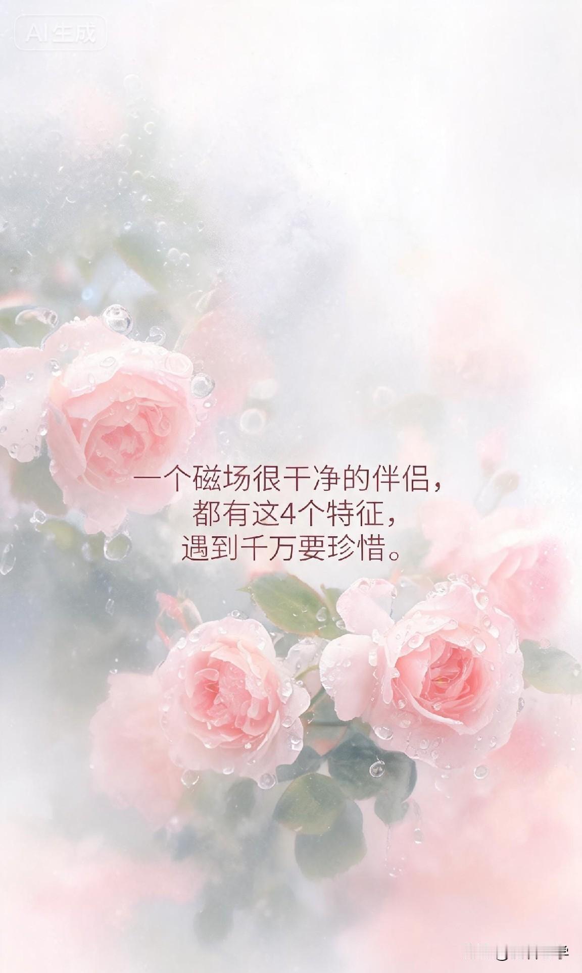 一个磁场很干净的伴侣，都有这4个特征，遇到千万要珍惜。

《易经》有言：“同声相