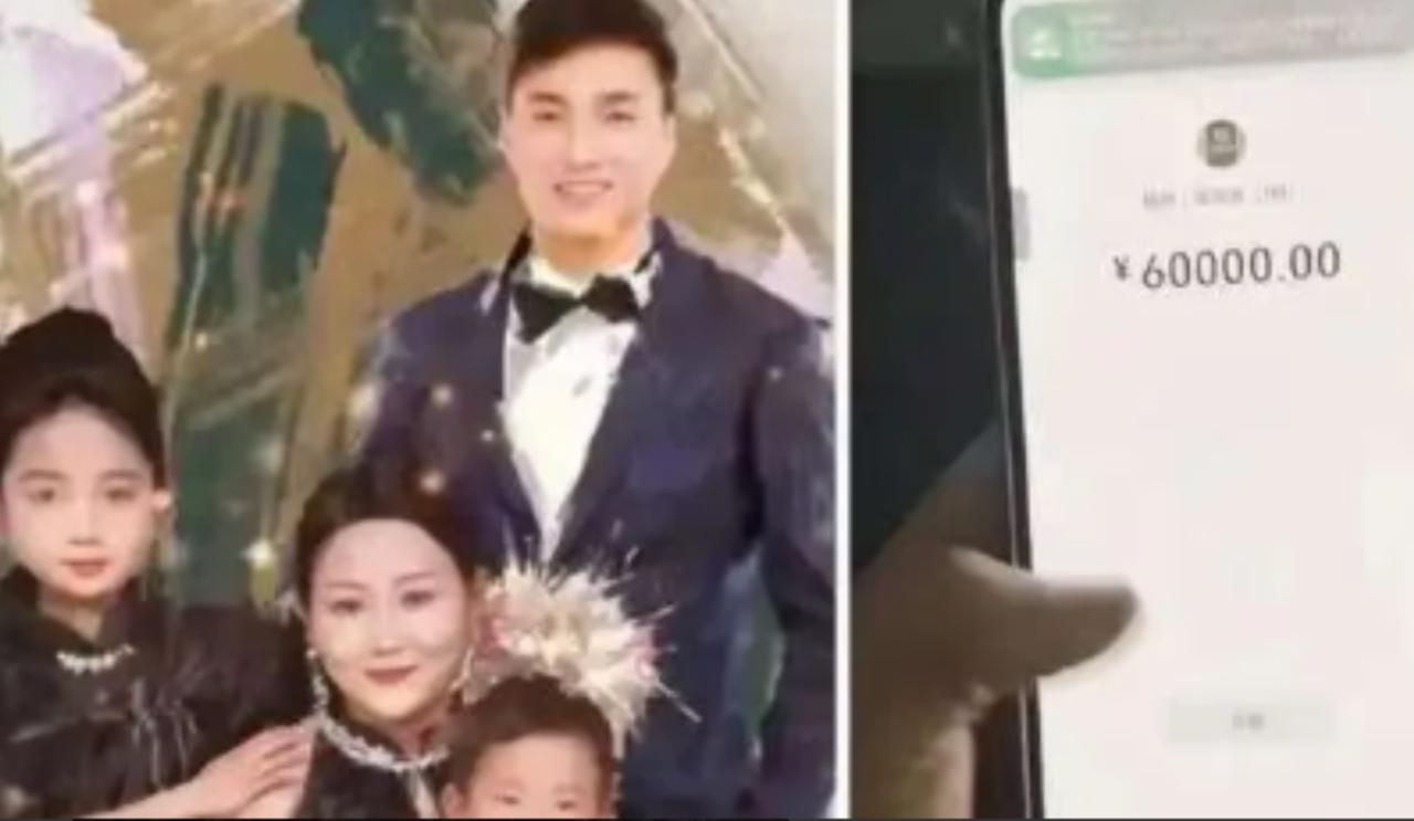 河南商丘，90后女子带孩子深夜摆摊。一男子吃完炒面，竟转了60000元！女子惊得