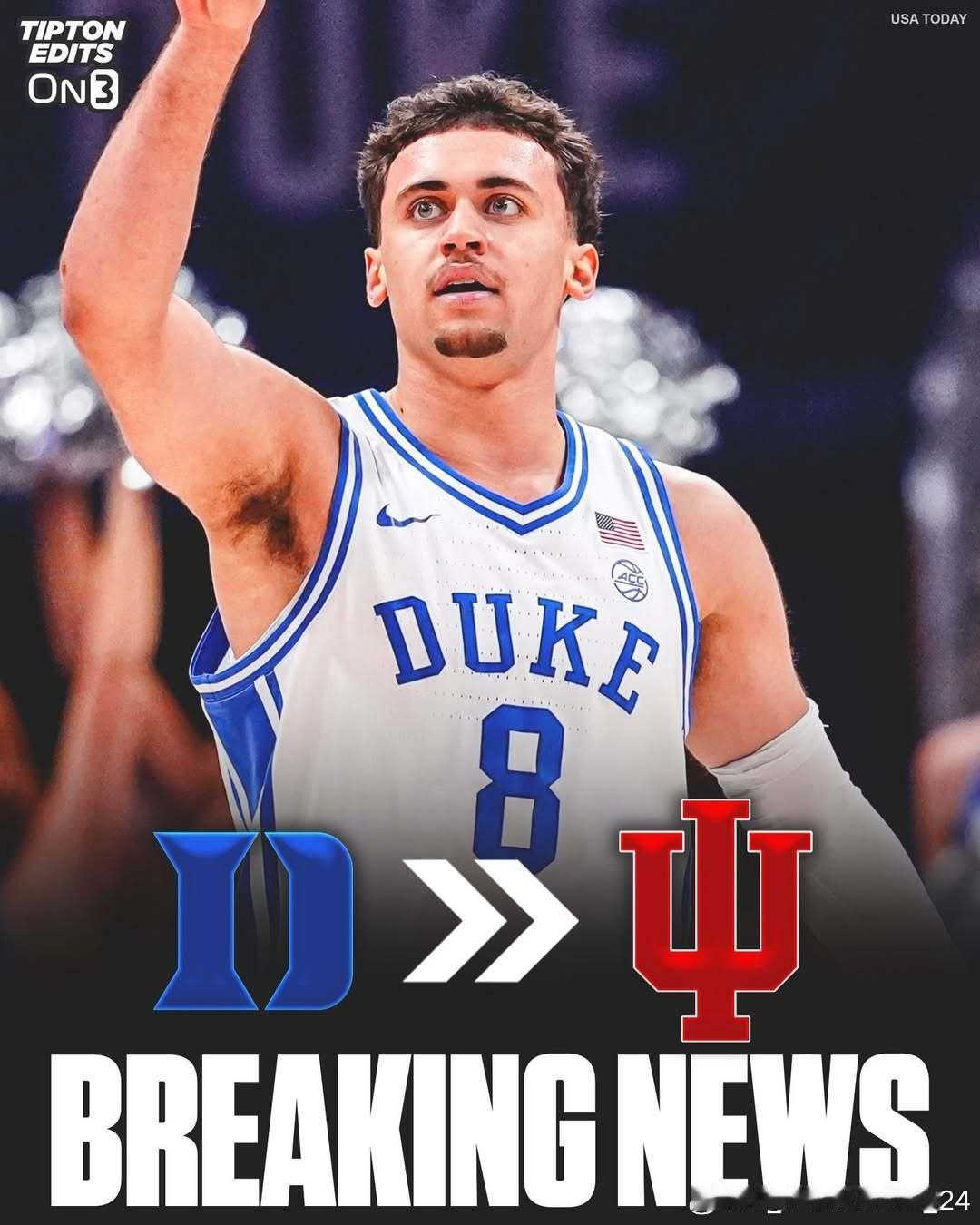 杜克大学后卫达伦·哈里斯(Darren Harris)转学加盟印第安纳大学NCA