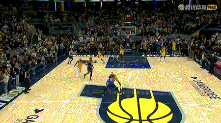 布伦森，后撤步三分绝杀步行者，大头牛X！ 