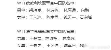 #王曼昱因伤退出冠军赛# 先给球迷打个预防针，蒙彼利埃和法兰克福冠军赛，国乒如果