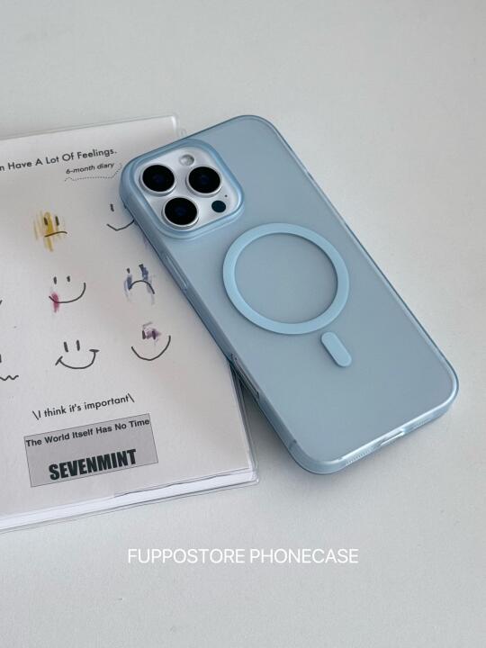 🧊蓝色系磁吸壳、磨砂冰感