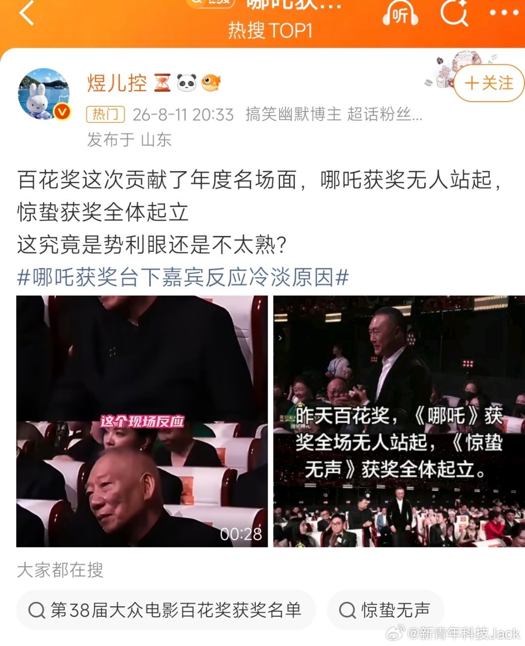 没必要带节奏，哪吒是动画电影和业内这些大导演大明星本身就没有什么关系，不熟悉没反