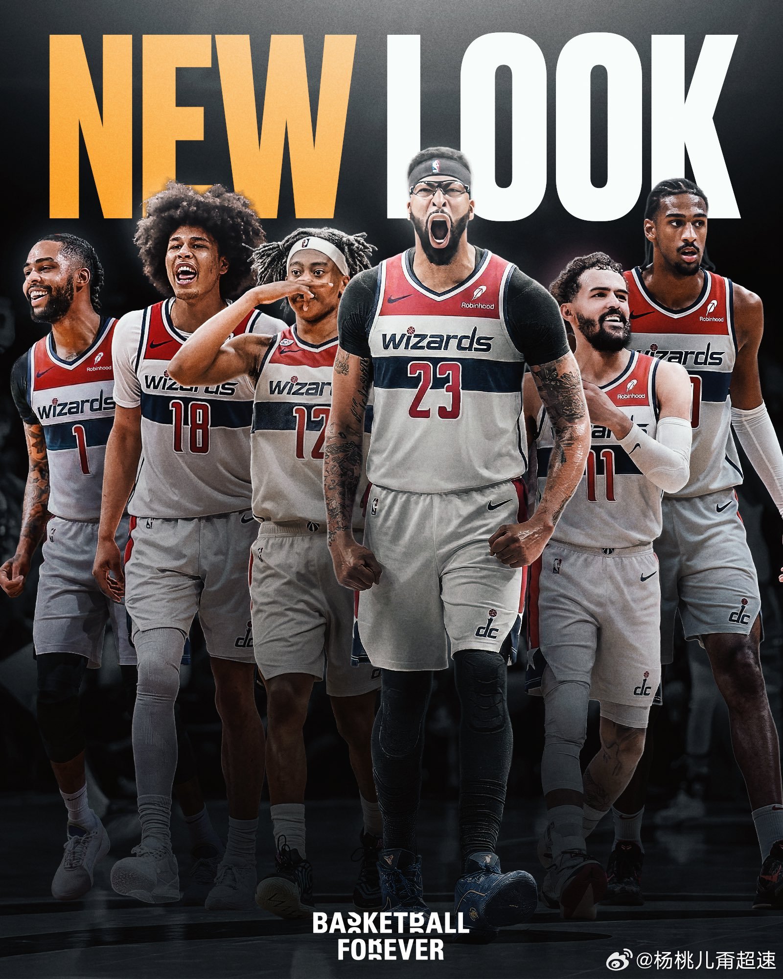 浓眉拉塞尔加盟奇才原来浓眉才是拉塞尔真大哥怎么走哪儿跟到哪儿啊湖人-独行侠-奇才