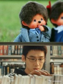 白敬亭新剧撞脸蒙奇奇 这是什么梦幻联动啊[嘻嘻]白敬亭剧中高中时期爆改蒙奇奇，从
