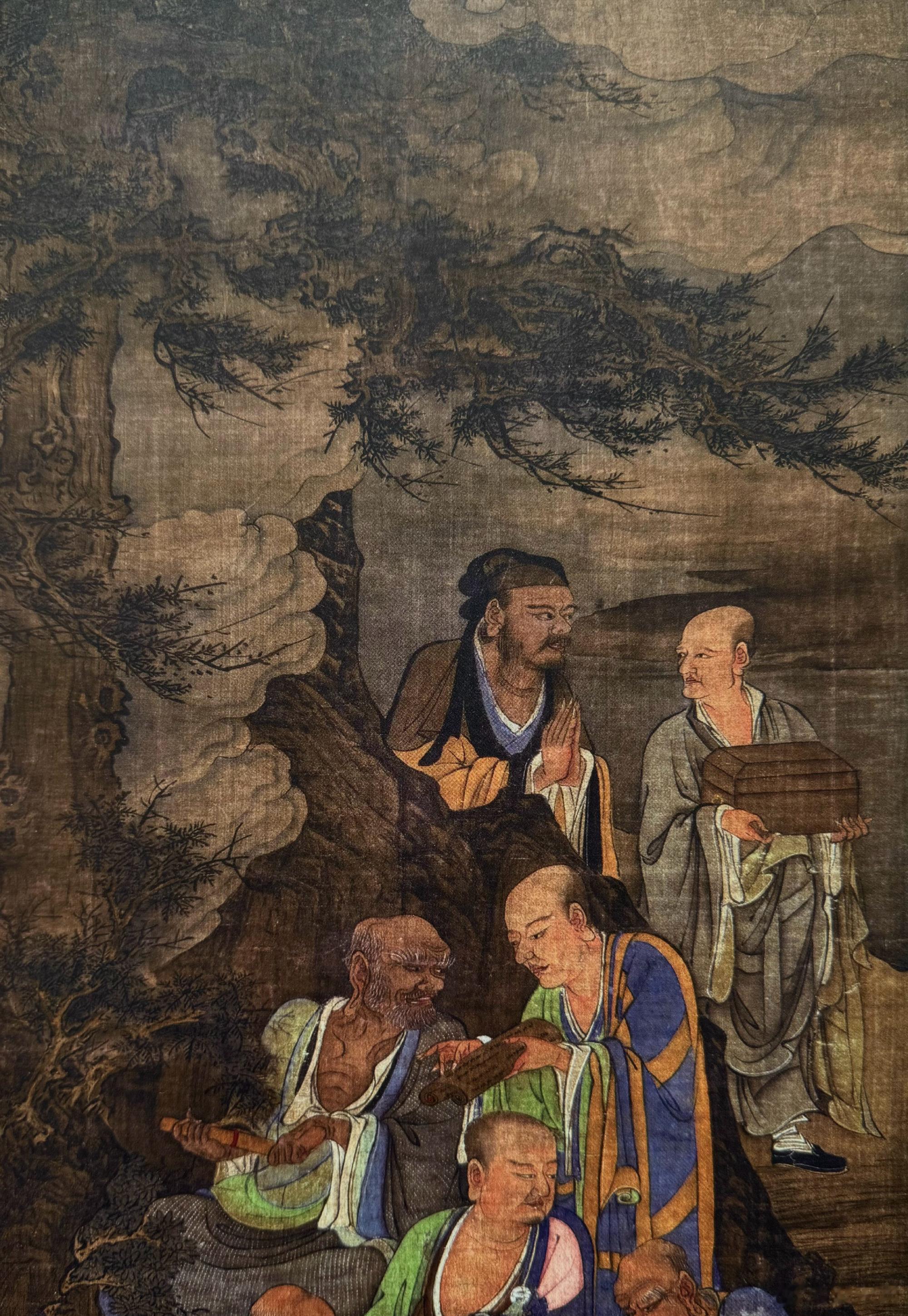 南宋《五百罗汉图》里的盝顶经盒（函）上个世纪六十年代，浙江温州瑞安仙岩寺慧光塔出
