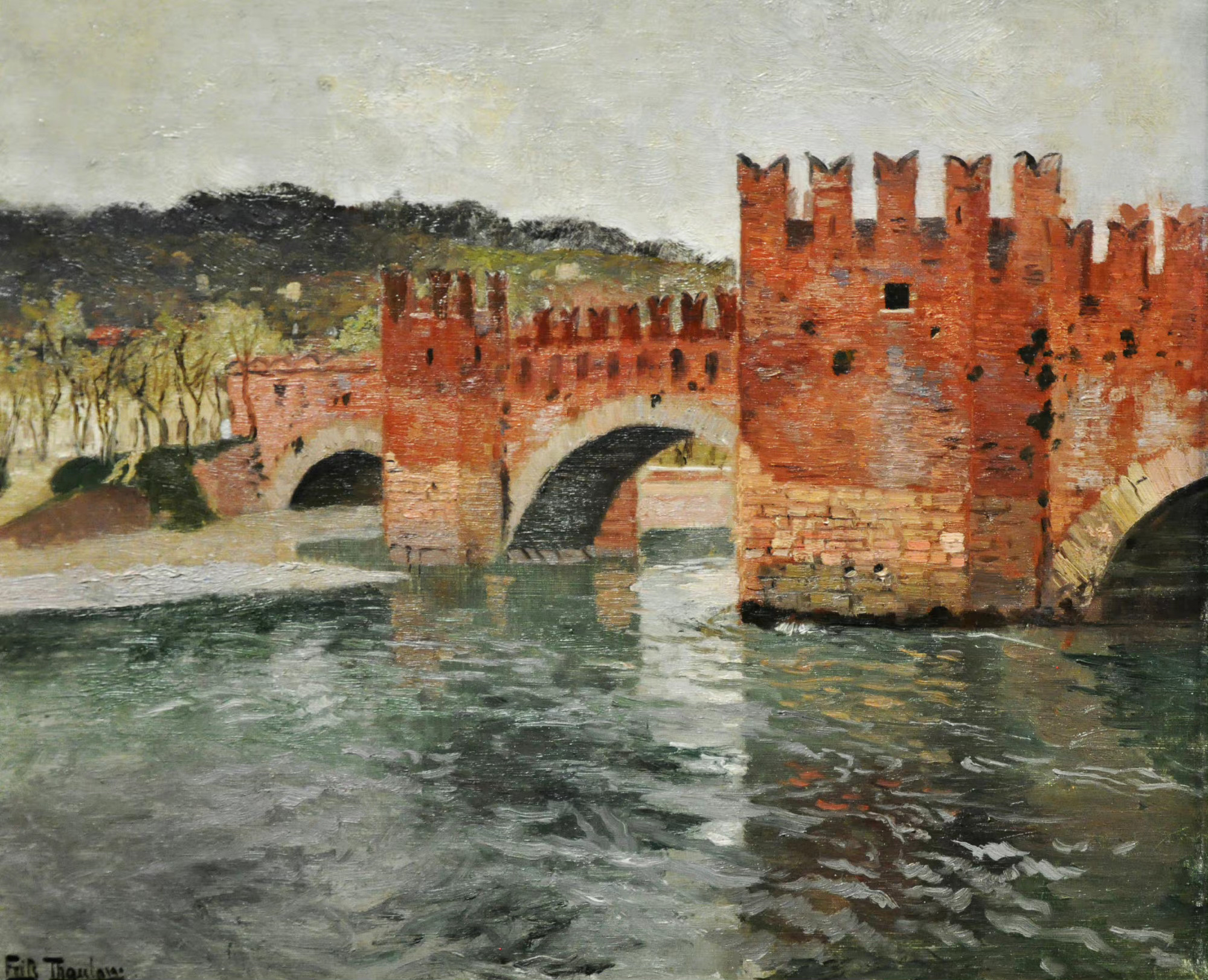 挪威印象派画家弗里茨·陶洛（Fritz Thaulow，1847-1906）的作