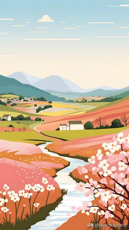 《春晓》
春，把万枝千红，洒向人间。
春，是希望，春，是播种，春，给我们带来美好