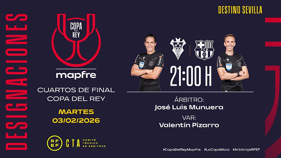 穆努埃拉执法阿尔瓦塞特vs巴萨，1月刚吹过巴萨3-2皇马