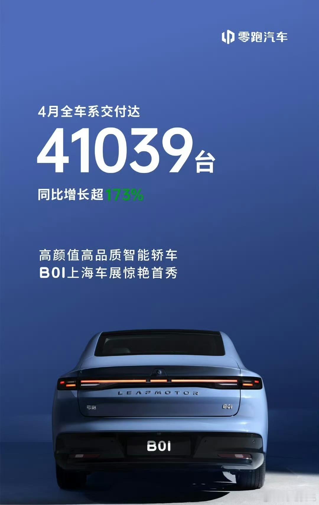 零跑首发4月战报，交付41039台，大家觉得能在新势力排第几[笑而不语] ​​​