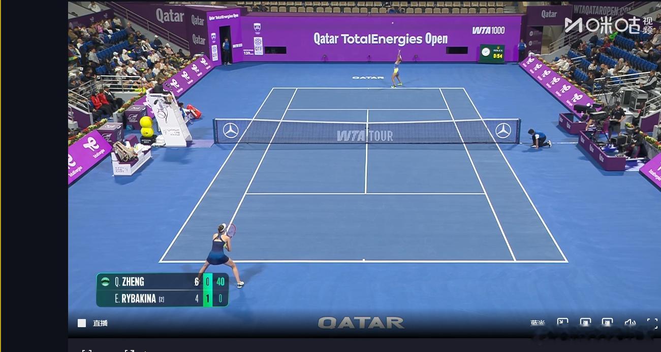 很忙的接下来的半小时 怎么办郑钦文vs莱巴金娜