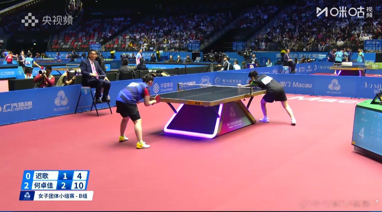 2025大湾区全运会女子团体B组福建0-3河北魏闻声/迟歌0-3何卓佳/王添艺（