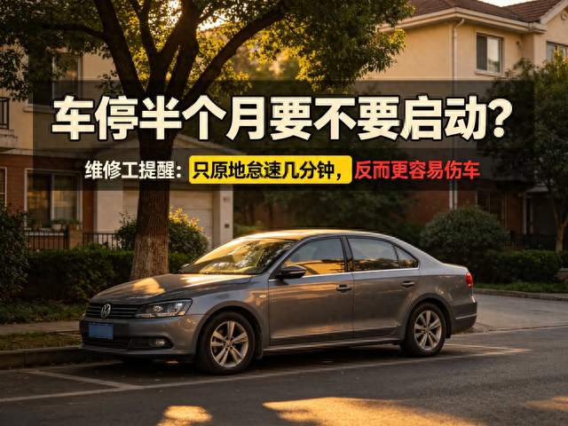 车停半个月启动？维修工提醒：只原地怠速几分钟，反而更容易伤车