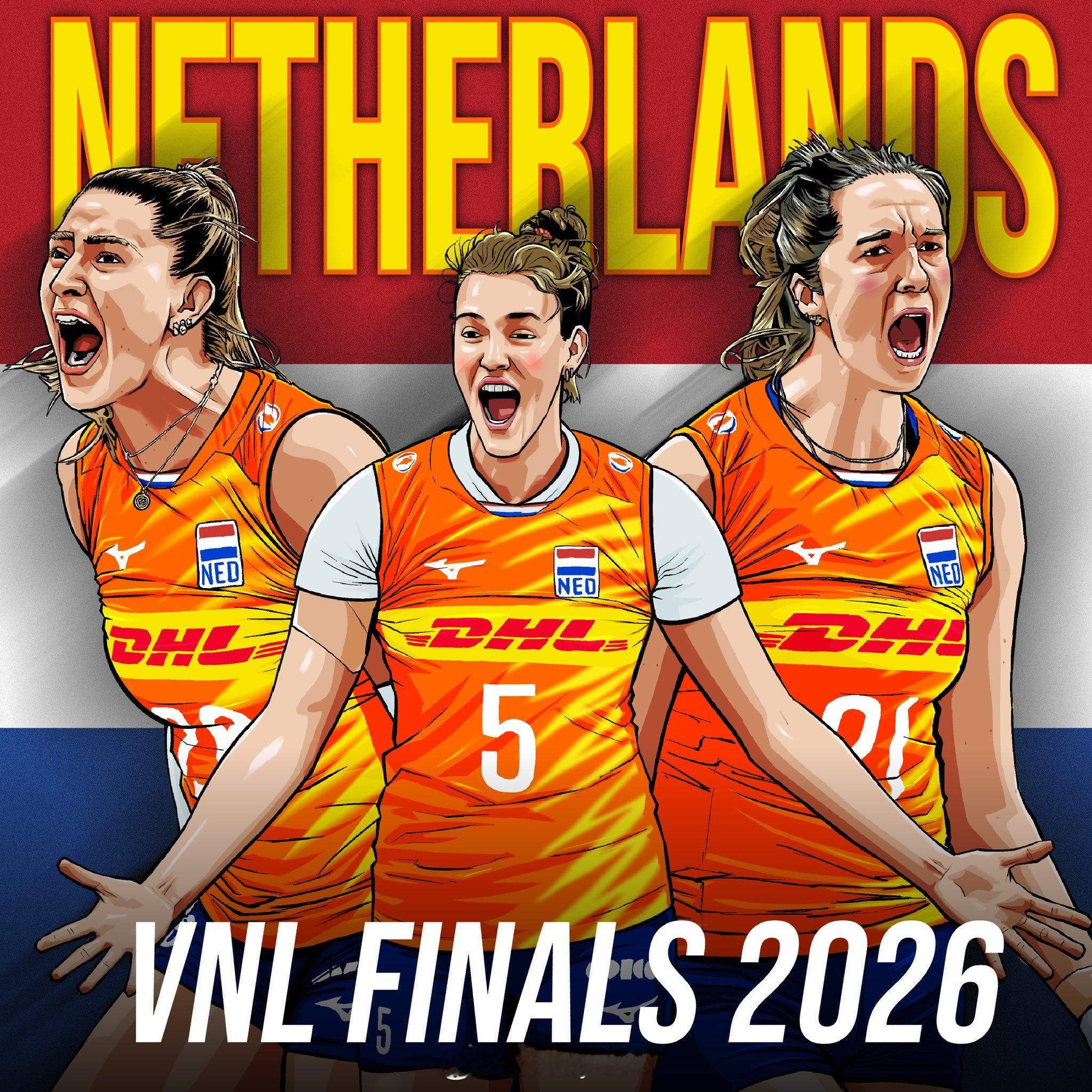 2026年世界女排联赛 总决赛队伍巡礼之荷兰队：团结更强大。🇳🇱荷兰队🇳?