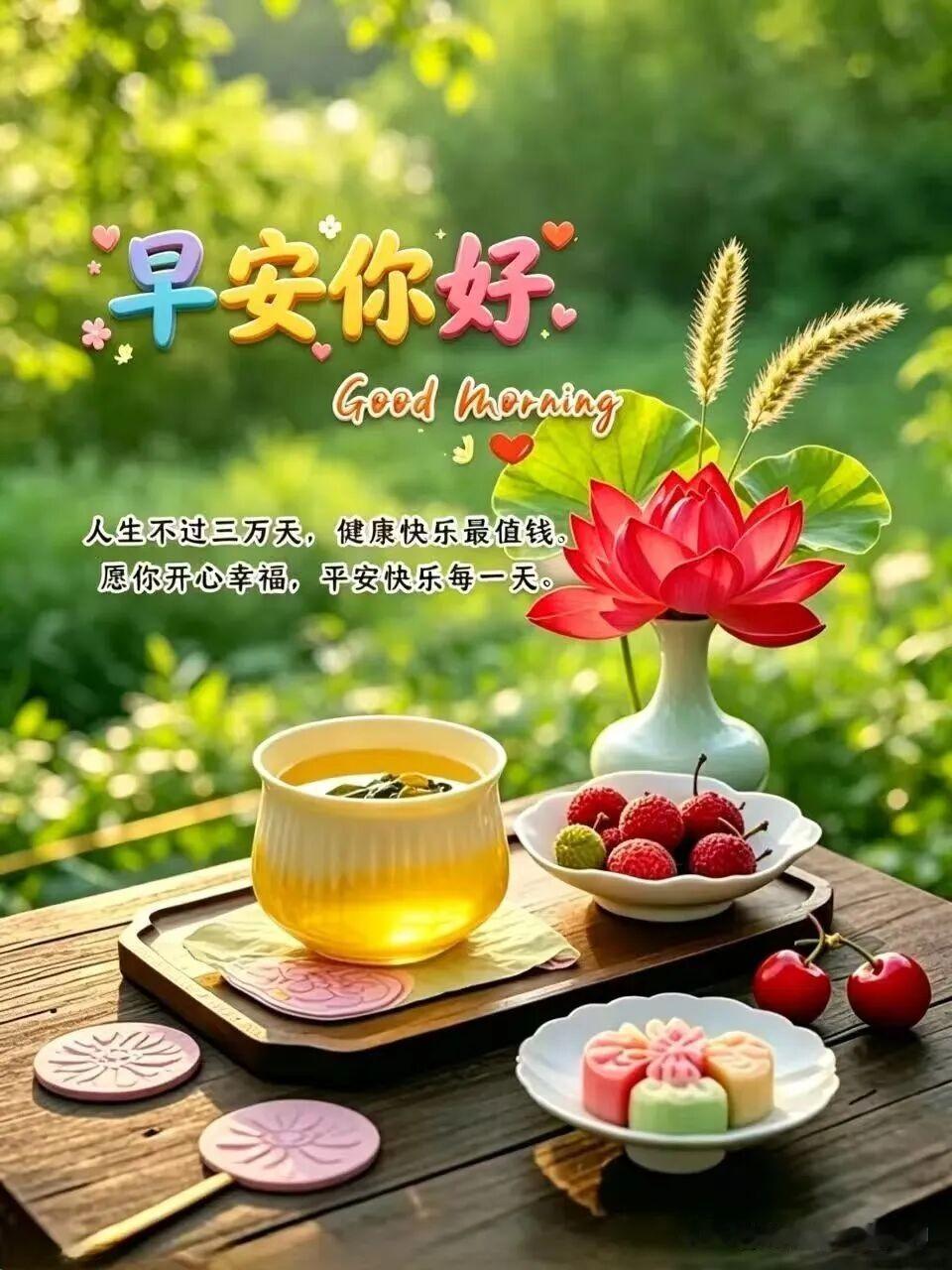 2026/07/11/（农历五月廿七）星期六早安美好，愿你幸福安康每一天！🌸?
