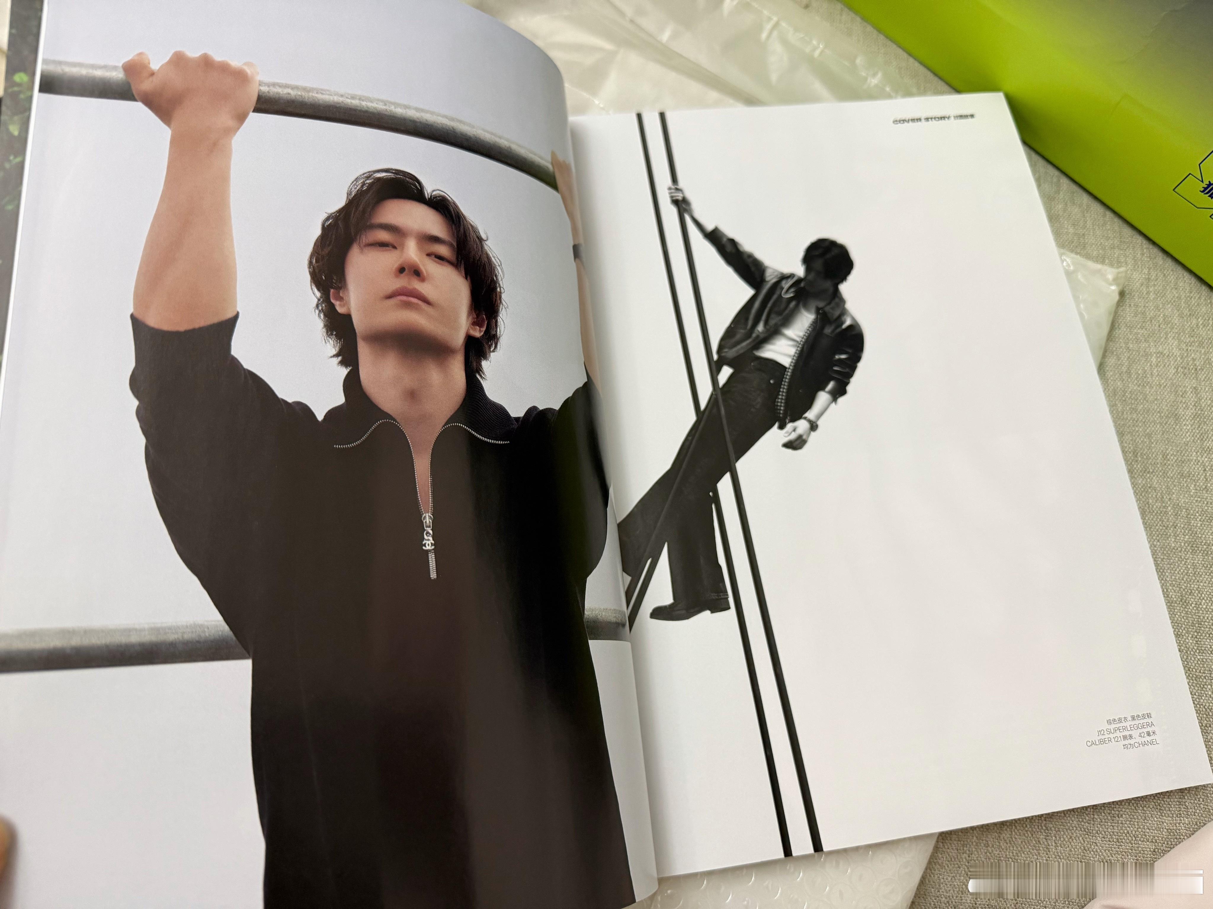 终于打开杂志了王一博精英GQ 2026年4月刊 